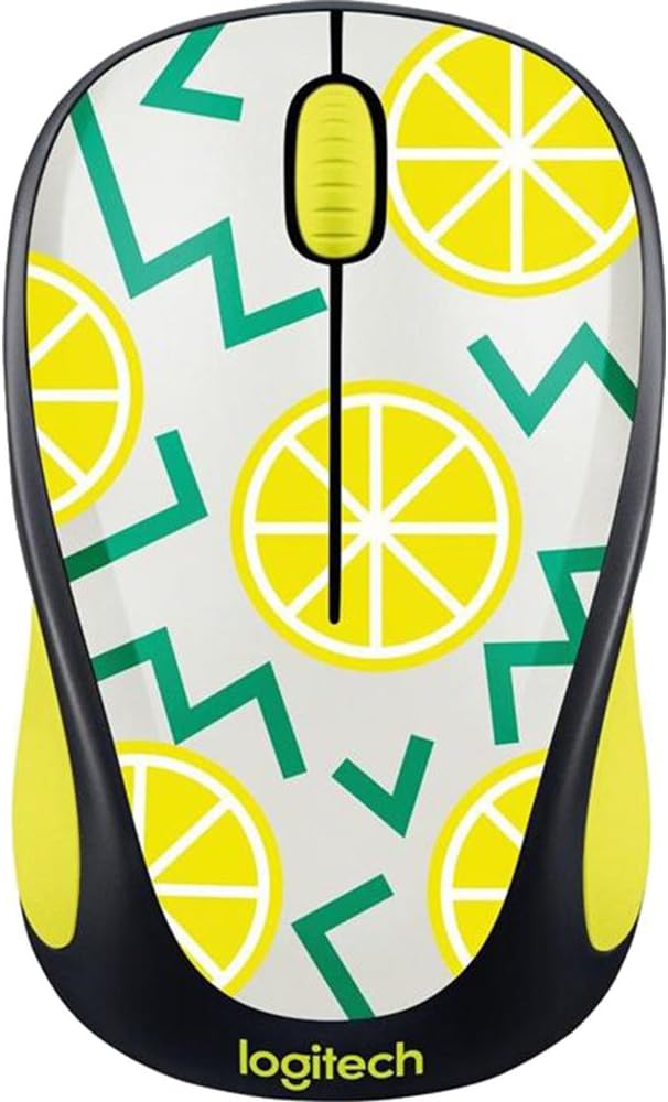 Logitech Play Collection M325c Mouse - Optical - Wireless - Radio Frequency - Lemon - USB - 1000 Dpi - Tilt Wheel - 5 Button[s]