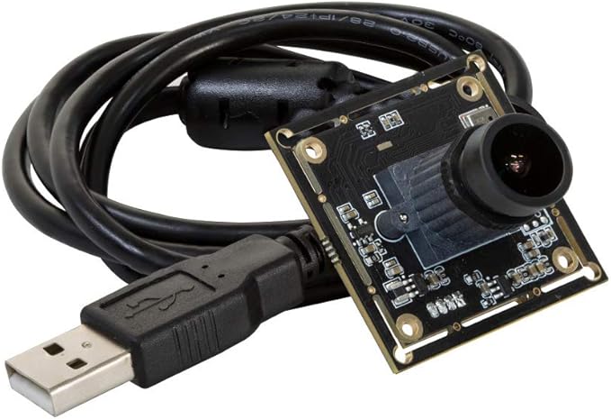 Arducam 1080P Low Light WDR USB Camera Module for Computer 2MP 1/2.8” CMOS IMX291 100 Degree Wide Angle Mini UVC Webcam Board with Microphone 3.3ft/1m Cable for Windows Linux Mac OS