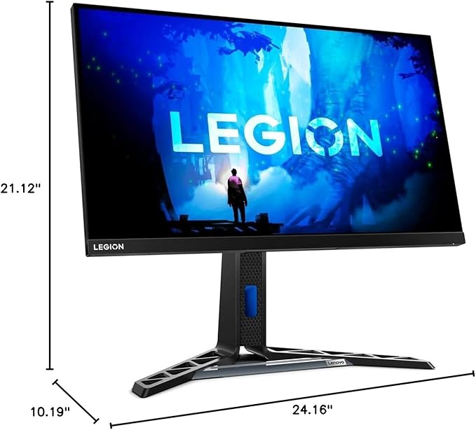 Lenovo Legion Gaming Monitor | 27 QHD (2560x1440) IPS | Up to 180Hz | 0.5ms Response Time | 99% sRGB| 1.07 Billion Color | DisplayHDR 400 | AMD FreeSync Premium | Low Blue Light + HDMI Cable