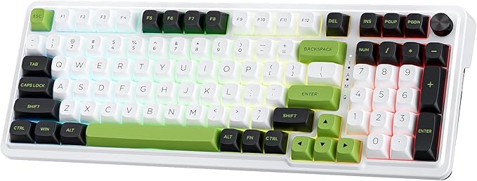 Redragon K686 PRO 98 Keys Wireless Gasket RGB Gaming Keyboard 3-Mode PBT Mechanical Keyboard w/Hot-Swap Socket Dedicated Knob Control &amp 5-Layer Noise Dampening Custom Linear Switch