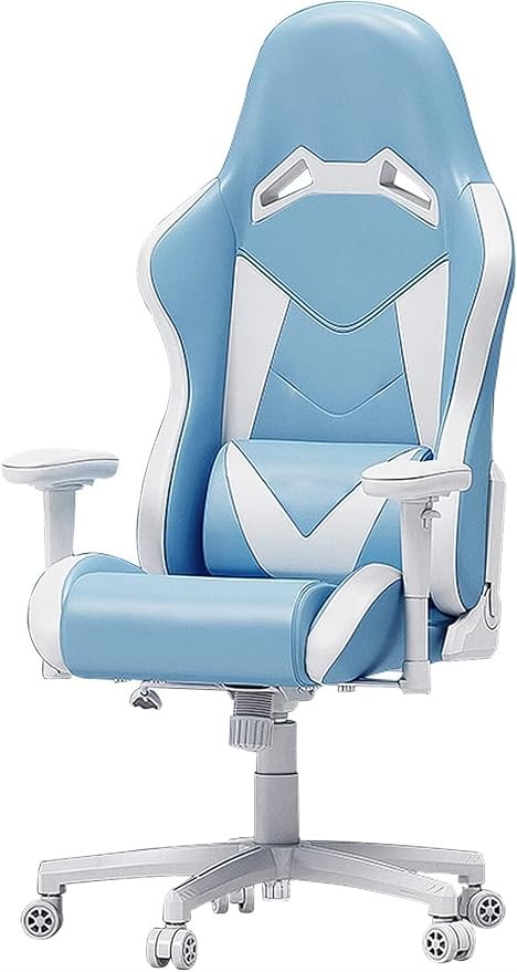 Computer Desk Chairs Gaming Chair with Footrest with Lumbar Support Headrest and Footrest Adjustable Racing PC Chair Video Game Chair