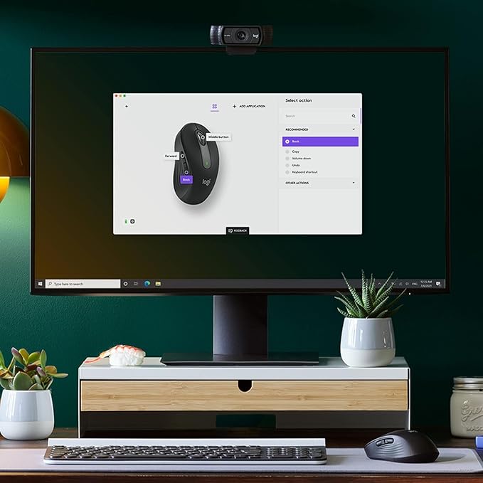 Logitech Signature M650 L Full Size Wireless Mouse - for Large Sized Hands Silent Clicks Customizable Side Buttons Bluetooth Multi-Device Compatibility (Graphite) (Renewed)