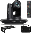 FoMaKo NDI PTZ CameraAI Auto-Tracking Gen 3 30x Optical Zoom IP USB3.0 HDMI PTZ Camera for Church Services Worship Education (NDI 6 &amp NDI HX3 Certified) FMK30UH NDI-B (Black Color)