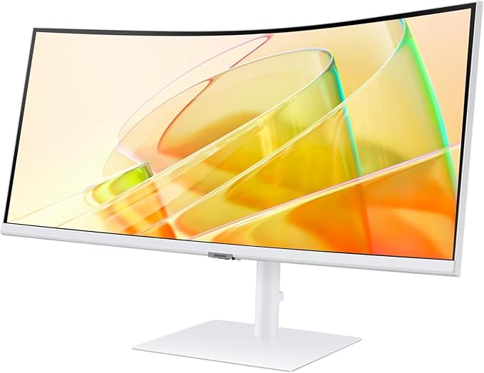 Samsung 34 ViewFinity S65TC Ultra-WQHD 100Hz AMD FreeSync HDR10 Curved Monitor Bundle with Tech Smart USA Elite Suite 18 Standard Editing Software Bundle + 2 Year CPS Enhanced Protection Pack
