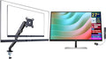 HP E27k G5 27 4K UHD IPS USB-C Monitor with 5ms Response Time Anti Glare Flicker Free VESA Mount (100mm) Displayport HDMI Black/Silver Color(6N4C4AA#ABA) w/DKZ Hub &amp ErgoFlexy Single Mount