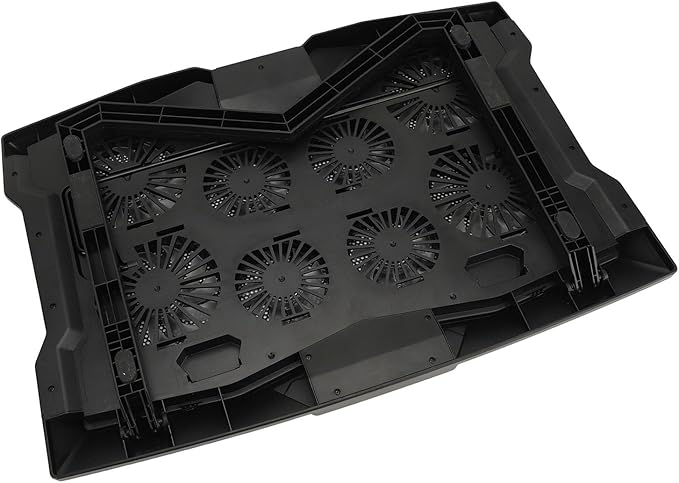 Height Laptop Cooling Pad Gaming Notebook Cooler with 8 Powerful Fans Portable USB Laptop Stand Laptops Height Cooling Pad for Enhanced