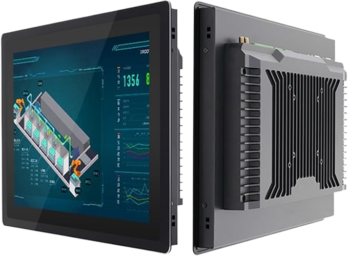 1pc 10 12 15 17 Inch Industrial Display Screen Fully Enclosed Mini Computer Monitor with Capacitive Touch Screen HDMI Interface(12.1 inch HDMI VGA)
