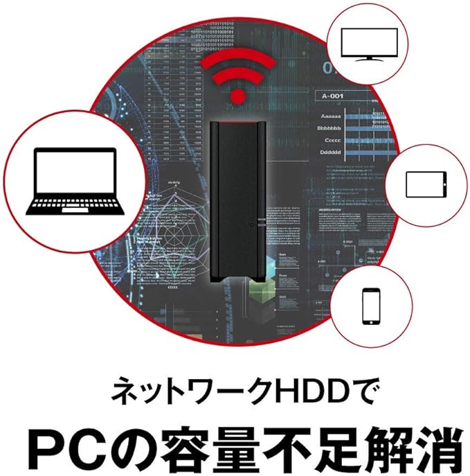 Buffalo NAS Smartphone / Tablet / PC Compatible Network HDD 2TB LS210D0201G [Entry-Level Model]