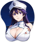 3D Mouse Pad Oppai Mousepad with Soft Gel Wrist Rest Anime Manga Gaming Boob pad Anti-Slip Mouse Mat （Bambiettaa）