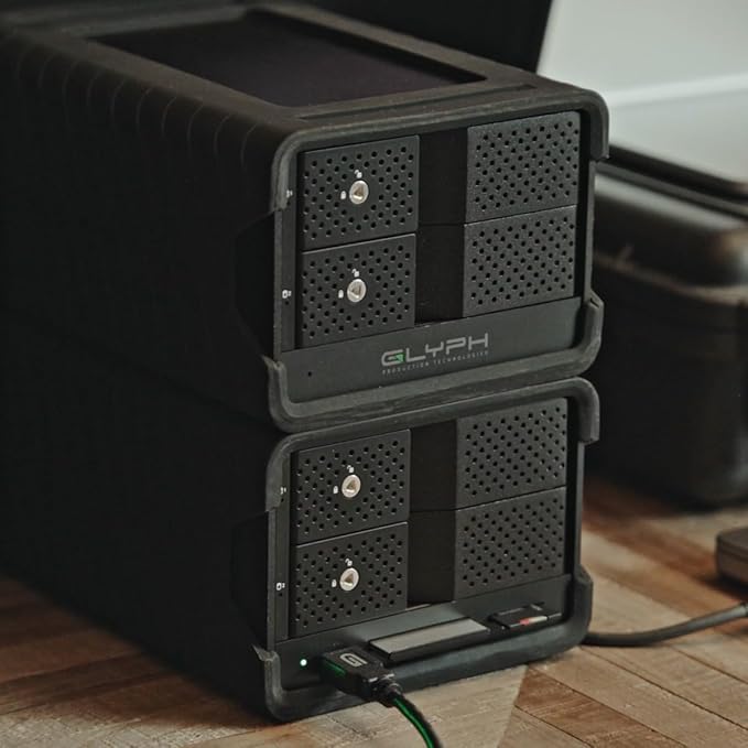 Glyph Technologies Blackbox PRO RAID 16TB (2x8TB) 2-Bay USB-C 3.2 Gen 2 RAID Array Black