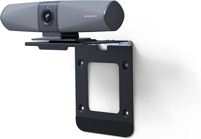 AVerMedia PA511D- 4K Video Conference Camera Speakerphone Echo Cancellation Autoframing Zoom Certified Wired Network and One Cable Connection - Webcam for PC Tripod &amp Monitor