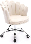 Velvet Dresser Chair Ergonomic Office Game Chairs Bedroom Swivel Recliner Chair with Adjustable Sit Height Home Chair Living Room for Gaming