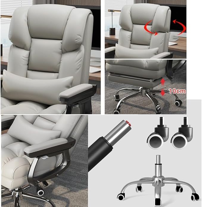 Gaming chair  Computer Chairs for Adults Gaming Chair Ergonomic Office Desk Chair Accent Chairs High Back Chair Lift Chair Student Chair Metal Armchair for Bedroom Living Room ( Color : Brown With