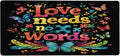 Large Mouse Mat Autism Word Color Computer Mousepad with Non-Slip Rubber Base Waterproof Mouse Pad Desktop Keyboard Pad for GamerHome School Laptop Office Accessories35.4x15.7 in