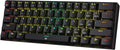 Redragon K630 Dragonborn 60% Wired RGB Gaming Keyboard 61 Keys Compact Mechanical Keyboard with Linear Red Switch Pro Driver Support Black