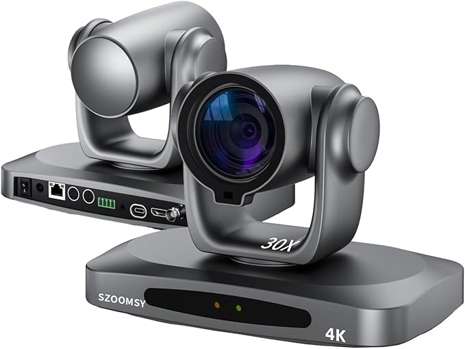 PTZ Camera 4K 30X Optical Zoom AI Auto Tracking - Professional Conference Camera with HDMI/3G-SDI/USB/POE IP Streaming for Church Worship Education YouTube Live Facebook Streaming &amp Remote Meet