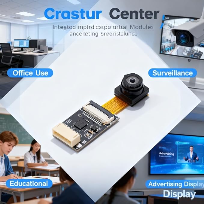 Camera Module Black 5MP Autofocus Wide Angle 180° Field of View - Stable Image USB Interface Drive Plug and Play for Multiple Systems