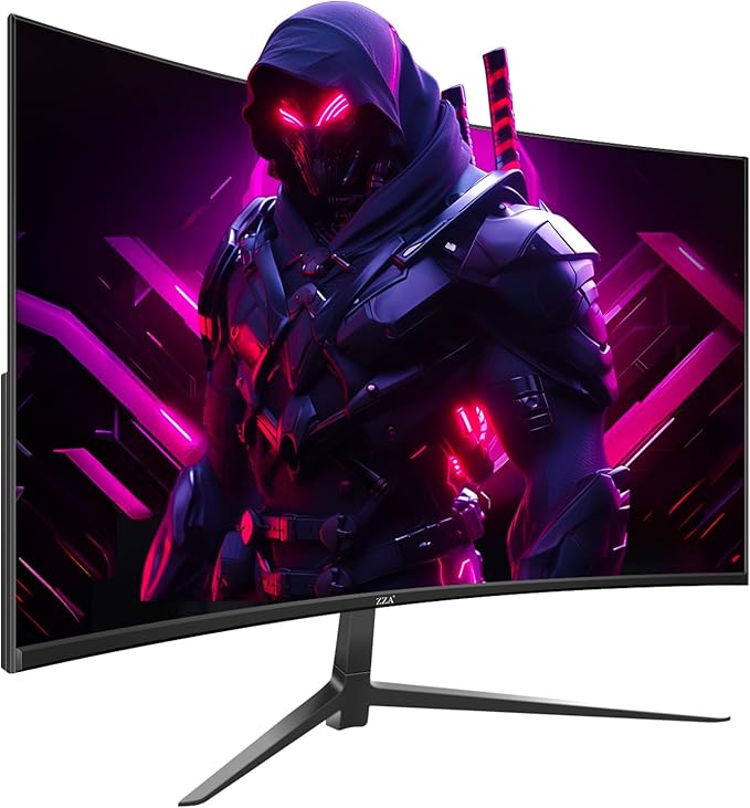 ZZA 27 Inch 280Hz Gaming MonitorFHD Curved Monitor240Hz Curved Monitor1ms Computer MonitorEye-Care Display with HDMIDPFreeSyncWall Mountable for Office and Home