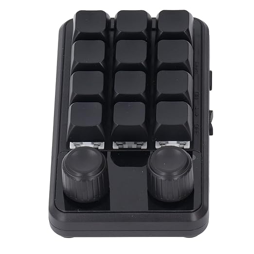 Hyuduo Mechanical Keyboard Blue Switch RGB Light 2.4G Customizable Programmable Macro 12 Keys Keyboard for Gaming