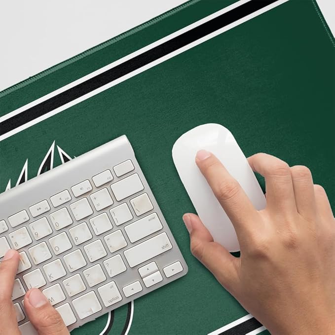 Adams State University ASU Grizzlies Primary Logo Stripes Large Gaming Mouse Pad Desk Mat with Stitched Edges Non-Slip Base for Gamer Home and Office 31.5 x 15.7