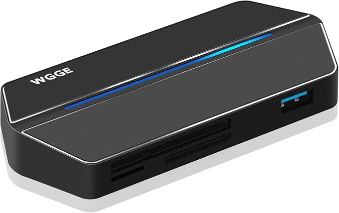 WGGE USB C Travel Dock USB C/Type c Hub 8-in-1 USB C Hub Adapter with VGA PortType c Port MicroSD/SD/TF/CF Card ReaderUSB 3.0 PortCompactFlashUSB C Charging Port for USB C Devices