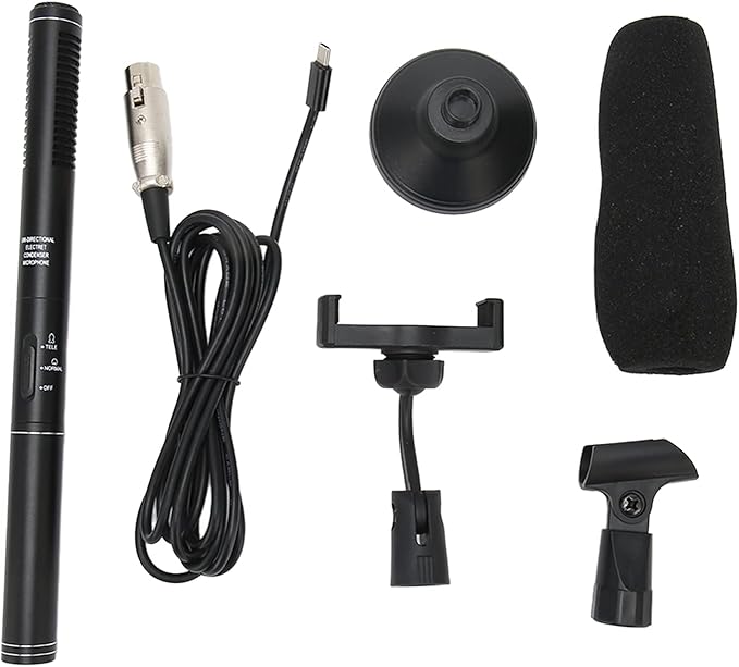Tyenaza Handheld Interview Microphone Professional Wire Portable Reporter Microphone for Large Conferences Interviews Outdoor Celebrations Speeches Film Or Tv Productions