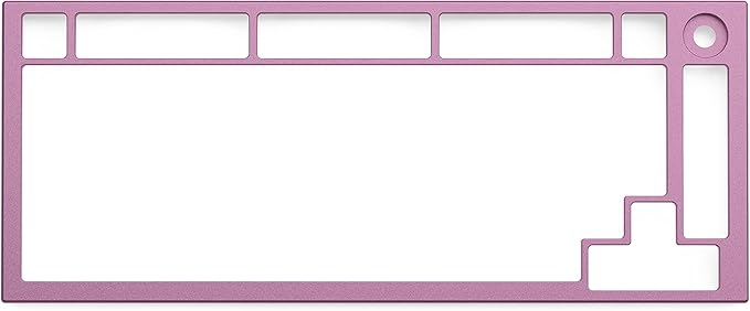 Glorious Top Frame for GMMK PRO - 75% Keyboard with Knob Gaming - Aluminum Mounting Frame for Custom Mechanical Keyboard for PC Gaming and Programming (Prism Pink)