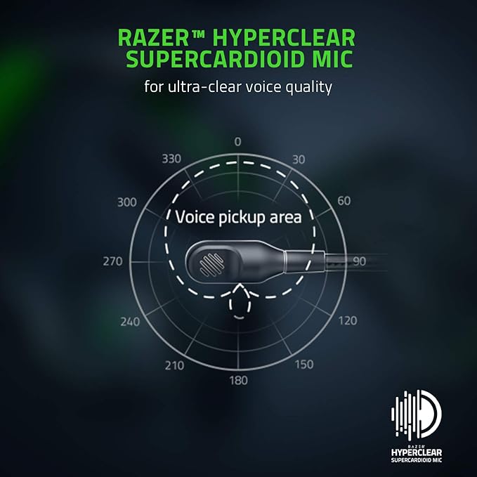 Wireless Xbox Gaming Headset: Razer Kaira Pro with Titanium Drivers &amp Supercardioid Mic - Black