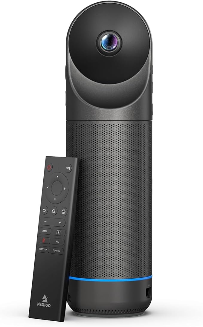 NexiGo Meeting 360 Ultra (Gen 3) Enhanced All-in-One Conference Camera System Multi-Camera Setup 8K Capture AI-Powered Framing and Auto Tracking for Medium to Large Meeting Rooms