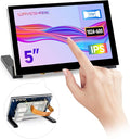 waveshare 5inch Capacitive Touch Display compatilbe with Raspberry Pi 5/4B/3B/CM4/3 DSI Interface IPS Panel 1024x600 Pixels Toughened Glass Panel No Driver Required