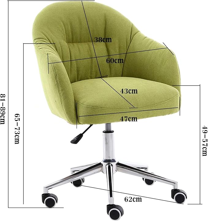 Gaming Chair Velvet Accent Chair Living Room 360 Degree Swivel Chair Velvet Home Office with Thick Sponge Cushion for Bedroom (Color : #4)
