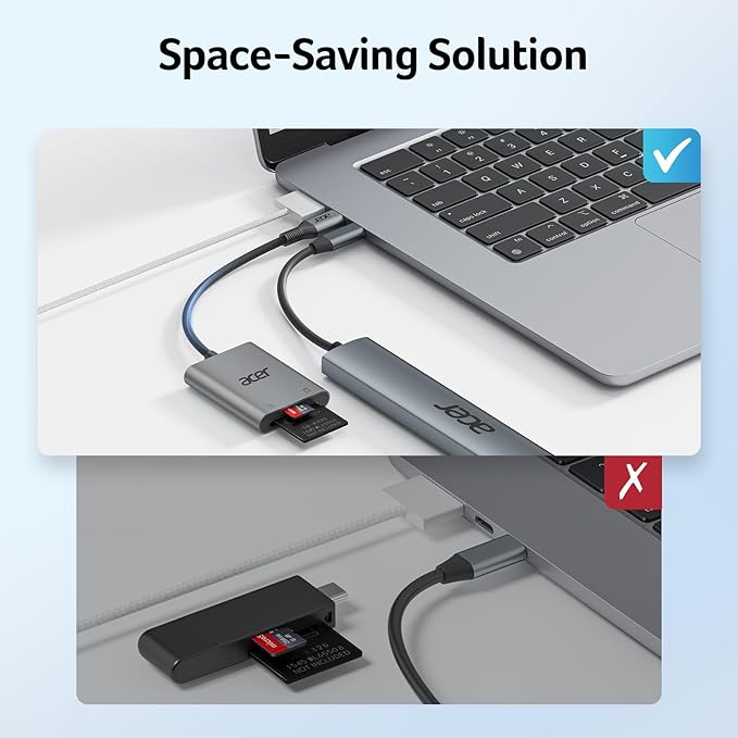 5 in 1 USB C Hub Bundle with 2 in 1 SD Card Reader