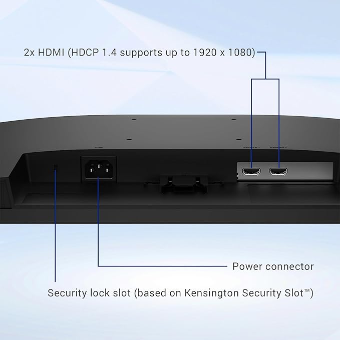 Dell 23.8 144Hz FHD Monitor IPS 1ms Display 16:9 AMD FreeSync VESA Ultra-Thin Bezels Flicker Free Anti-Glare 2X HDMI Black