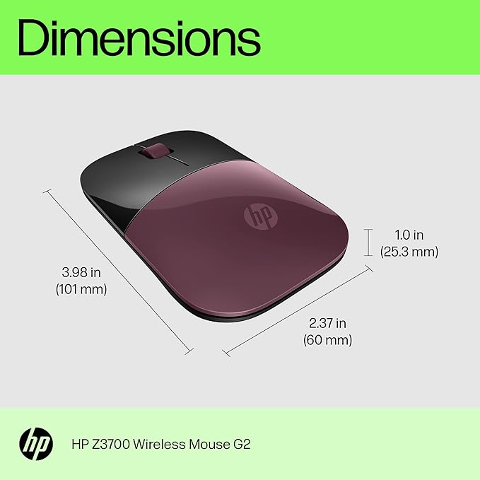 HP Z3700 G2 Wireless Mouse (Berry Mauve)