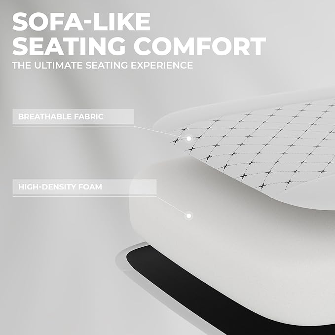 Gaming Chair with MassageErgonomic PC Gaming Chair Computer Chairs with Footrest Comfortable Headrest and Lumbar Support High Back WHITEBLACK