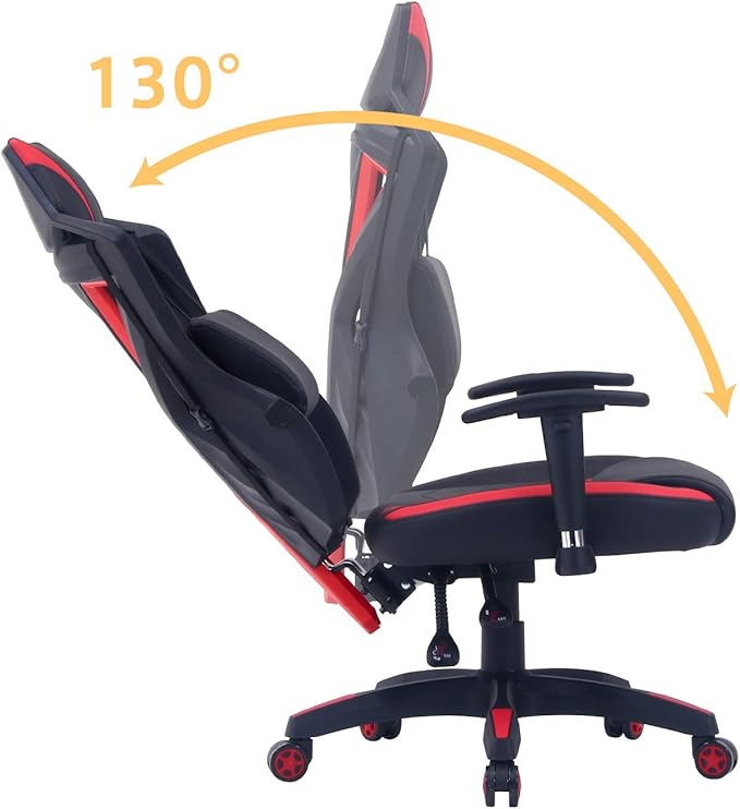 不二貿易(Fujiboeki) Fuji Boeki 19427 Rays Gaming Chair Personal Chair Width 27.0 x Depth 25.8 x Height 46.5-49.2 inches (68.5 x 65.5 x 118-125.5 cm) Red Mesh Rotatable Reclining