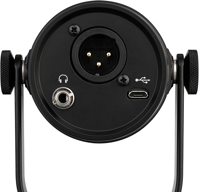 Shure MV7 USB Podcast Microphone for Podcasting Recording Live Streaming &amp Gaming Built-in Headphone Output All Metal USB/XLR Dynamic Mic Voice-Isolating Technology TeamSpeak Certified - Bla