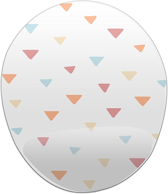 Ergonomic Mouse Pad with Wrist Rest Digital Printed Mouse Mat for Tendon Sheath Problems Non-Slip Base for Office and Home Size: 20 x 23 cm