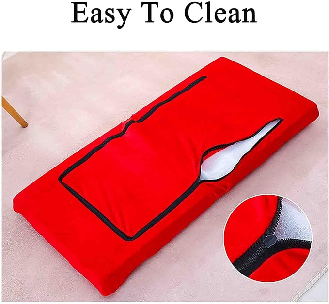 Floor Chair Ergonomic Seat Cushion and Back Cushion Made of Highly Elastic Foam Ideal As Ergonomic Seat Cushion for Office Chair and at Home (Color : Grey Size : Large)