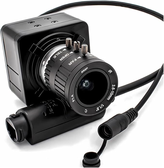 4K POE 48V MINI IP Camera HD Security High Definition Surveillance Support Metal Box 3 10mm Varifocal Webcam