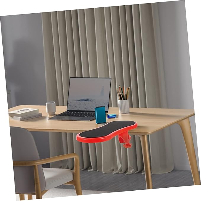2Pcs Ergonomic Desk Arm Rest Support for Elbow and Wrist Comfort Soft Fabric Mouse Pad with Wrist Rest Office Desk Accessory for and Home Office Use