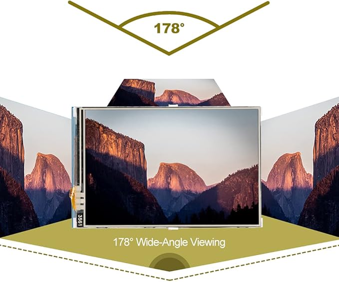 fo sa Monitor Display 3.5 Inch 480x320 TFT LCD Display Resistor for with Pen Size 85.42 x 55.60 mm