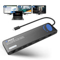 OREI USB C Docking Station 3 Monitors – 12 in 1 Laptop Docking Station with 2 HDMI &amp 1 DisplayPort 100W PD Gigabit Ethernet 2X USB 2.0 2X USB 3.0 SD Reader Docking Station for Laptop &amp M
