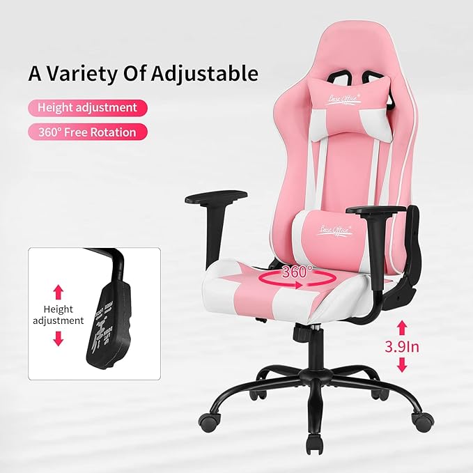 Silla Gamer Chair - Adults &amp Kids PC Gaming Recliner with Headrest &amp Lumbar Support