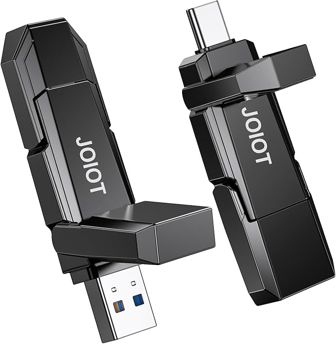USB C Flash Drive 512GB Up to 450MB/s Dual Type-C &amp USB-A USB 3.2 Solid State Drive USB-C Thumb Drive Compatible with iPhone 15/16 Series Smartphone Tablet Laptop Car Smart TV Game Console