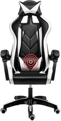 Gaming Chair Office Chairs E-Sports Chair Comter Chair Ergonomic Game Seat Work Swivel Chair Backrest Lift Chair (Color:Black White)