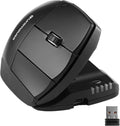 Contour Unimouse Ergonomic Vertical Mouse Adjustable 35°-70° Tilt Angle 6 Programmable Buttons for Productivity Customizable Thumb Rest for Wrist Pain Relief | Plug &amp Play Mac/PC - Wireless - Ri