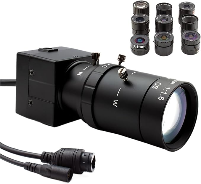 Mini Camera Security POE H265 with 4 6 8mm Fixed 100mm Manual CS Lens P2P IP Camera Industrial