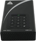 Apricorn 6TB Aegis Desktop Padlock FIPS 140-2 Validated 256-Bit Encrypted Hard Drive (ADT-3PL256F-6000)
