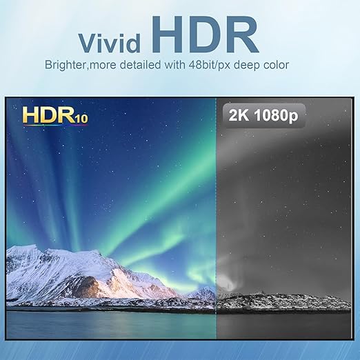 USB C to HDMI 2.1 Cable 6.6FT 8K@60Hz 4K@144Hz Thunderbolt 3/4 Compatible with MacBook Pro/Air iPad Pro iPhone 15 Supports HDCP 2.3 &amp HDR10 High Speed 48Gbps for XPS Galaxy S22 Gaming Monit